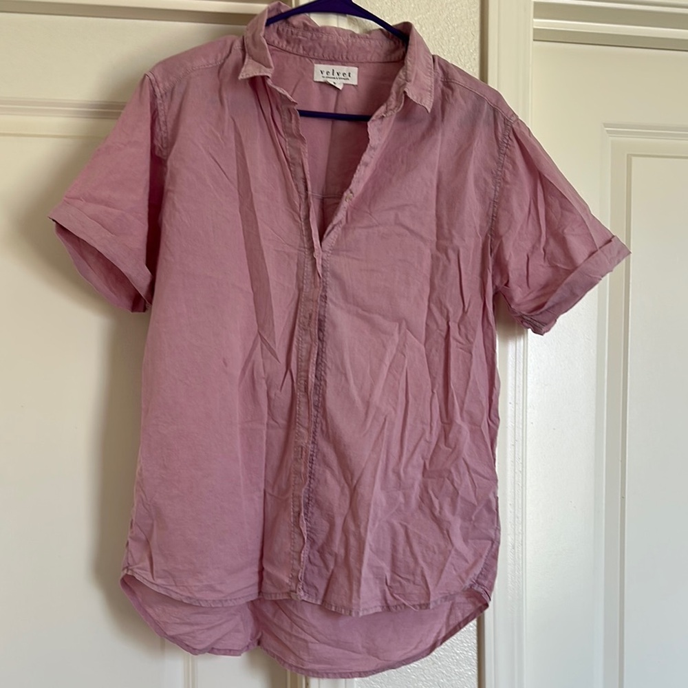 Velvet by Graham & Spencer‎ Pink Button Down Shirt